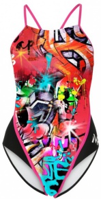 Women's swimwear Michael Phelps Laci Lady Racing Back Multi/Black Women's swimwear Michael Phelps Laci Lady Racing Back Multi/Black