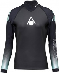 Aqua Sphere Aquaskin Top Long Sleeve Women Black/Turquoise Aqua Sphere Aquaskin Top Long Sleeve Women Black/Turquoise