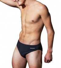 Men's swimsuit Swimaholic Brief Black/Grey Men's swimsuit Swimaholic Brief Black/Grey