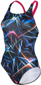 Women's swimwear Arena Women Swimsuit Swim Pro Back Allover Black/Multi/Freak Rose Women's swimwear Arena Women Swimsuit Swim Pro Back Allover Black/Multi/Freak Rose