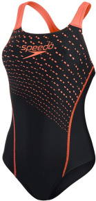 Women's swimwear Speedo Medley Logo 1 Piece Black/Siren Red Women's swimwear Speedo Medley Logo 1 Piece Black/Siren Red