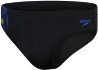 Men's swimsuit Speedo 7cm Tech Panel Brief Black/Chroma Blue/Spritz Men's swimsuit Speedo 7cm Tech Panel Brief Black/Chroma Blue/Spritz