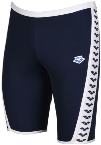 Men's swimsuit Arena Icons Swim Jammer Solid Navy/White Men's swimsuit Arena Icons Swim Jammer Solid Navy/White