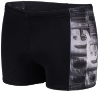 Men's swimsuit Arena Overlap Swim Short Black/White Multi Men's swimsuit Arena Overlap Swim Short Black/White Multi