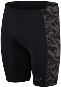 Men's swimsuit Speedo Hyper Boom Panel Jammer Black/Oxid Grey/USA Charcoal Men's swimsuit Speedo Hyper Boom Panel Jammer Black/Oxid Grey/USA Charcoal