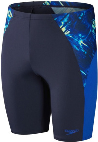 Men's swimsuit Speedo Eco Endurance+ Splice Jammer Navy/Cobalt/Hypersonic Blue/Lemon Men's swimsuit Speedo Eco Endurance+ Splice Jammer Navy/Cobalt/Hypersonic Blue/Lemon