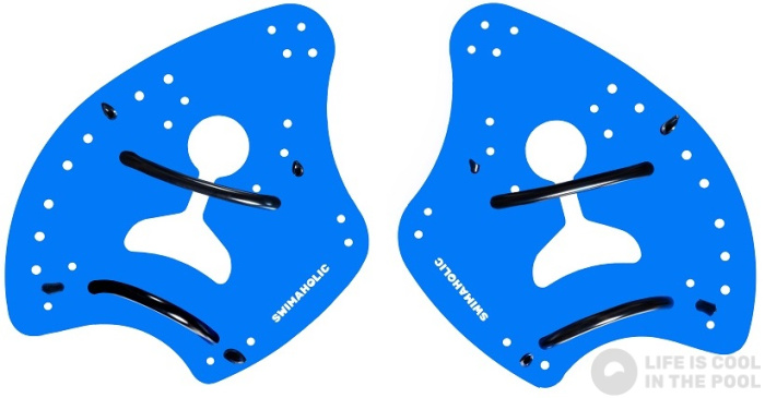 Plaukimo letenėlės Swimaholic Strength Paddles Blue