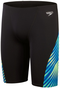 Speedo Allover Digi V-Cut Jammer Black/True Cobalt Speedo Allover Digi V-Cut Jammer Black/True Cobalt