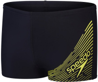 Speedo Medley Logo Aquashorts Junior Black/Lemon Drizzle Speedo Medley Logo Aquashorts Junior Black/Lemon Drizzle