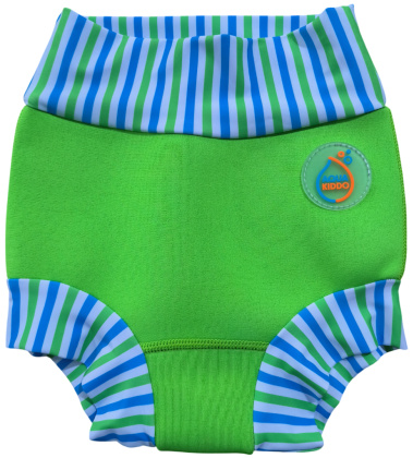 Vaikiški maudymosi kostiumėliai kūdikiams AquaKiddo Swim Nappy Neon Green