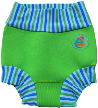 Vaikiški maudymosi kostiumėliai kūdikiams AquaKiddo Swim Nappy Neon Green