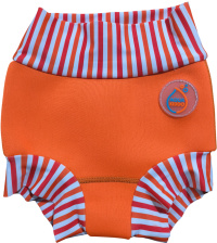 Vaikiški maudymosi kostiumėliai kūdikiams AquaKiddo Swim Nappy Neon Orange 