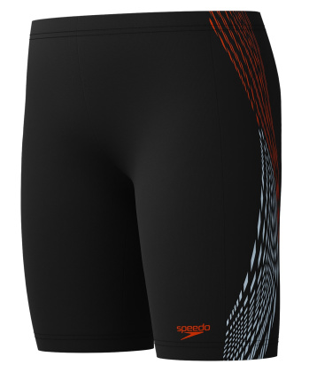 Speedo Placement Printed Jammer Boy Black/Orange